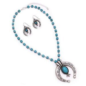 Squash Blossom Necklace & Earrings